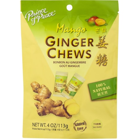 Prince Of Peace Prince of Peace Mango and Ginger Chews 4 oz F-04114
